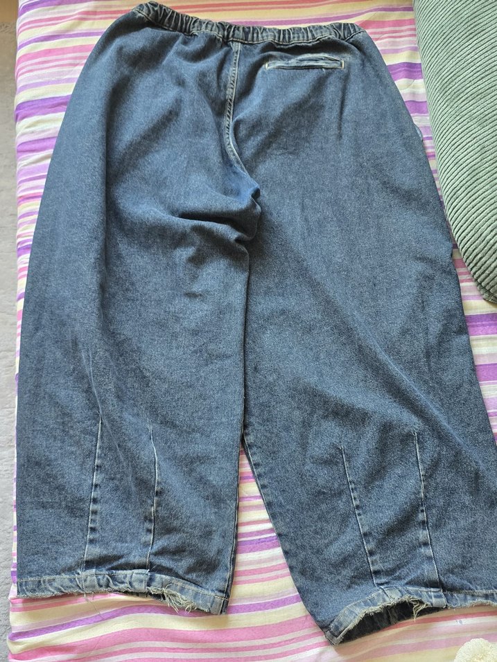 Rahat Kesim Mavi Denim Pantolon — görsel 3/5