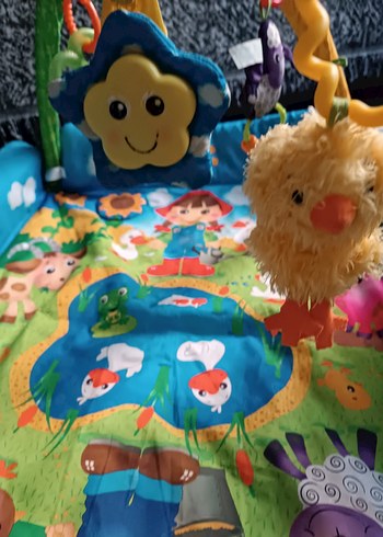 Beden Renkli Bebek Oyun Halısı, Yumuşak Sentetik Kumaş