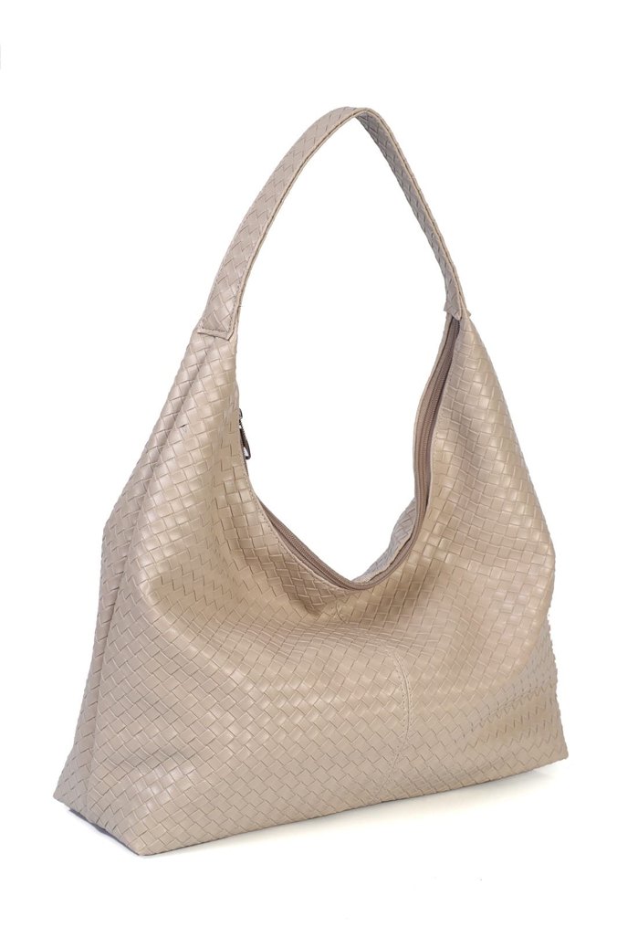 Bordo Deri Kadın Omuz Çantası - Görsel 3