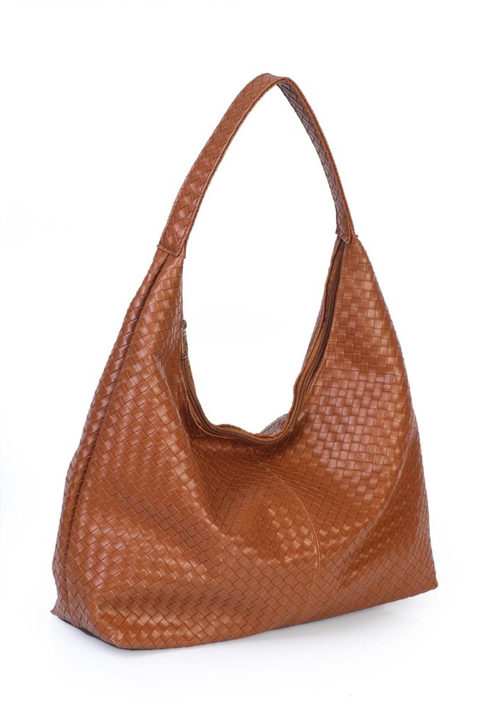 Bordo Deri Kadın Omuz Çantası - Görsel 2