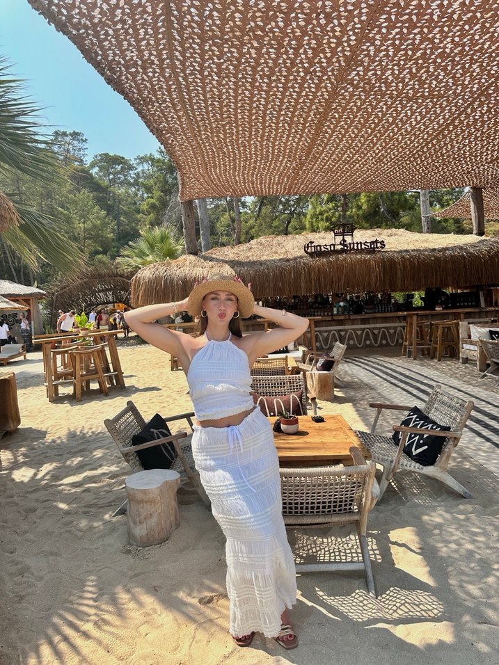 Plaj beyaz takım - Görsel 2