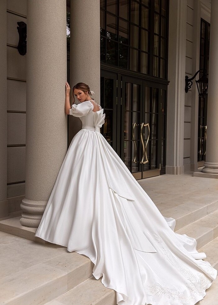 Pinterest Saten Gelinlik - Görsel 4