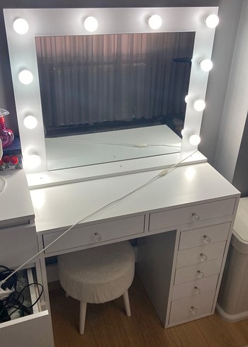 Beyaz Işıklı Makyaj Aynası - Görsel 2