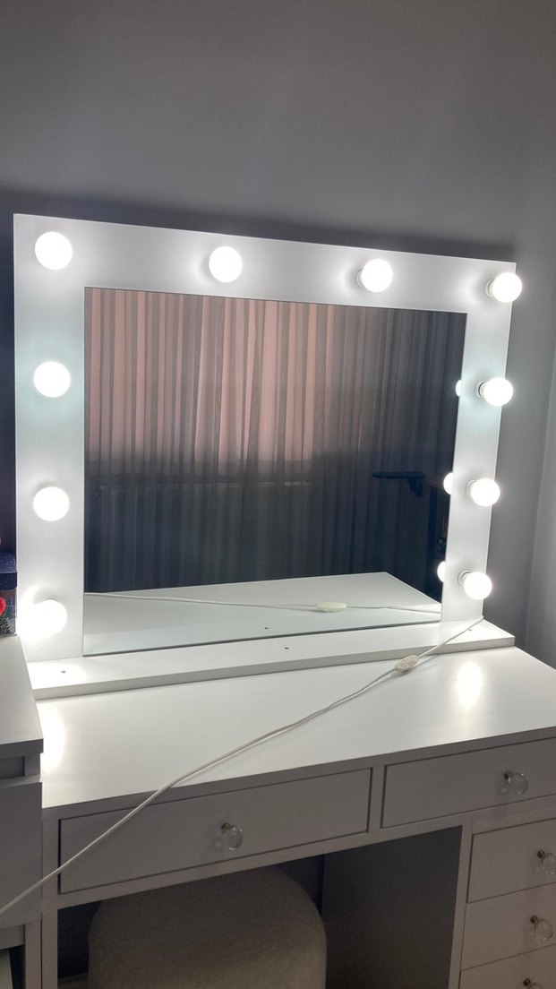 Beyaz Işıklı Makyaj Aynası - Görsel 4