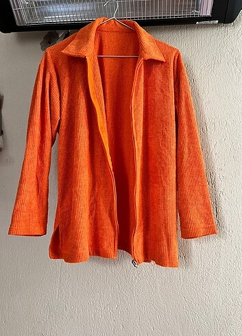 s Beden turuncu Renk turuncu ince ceket