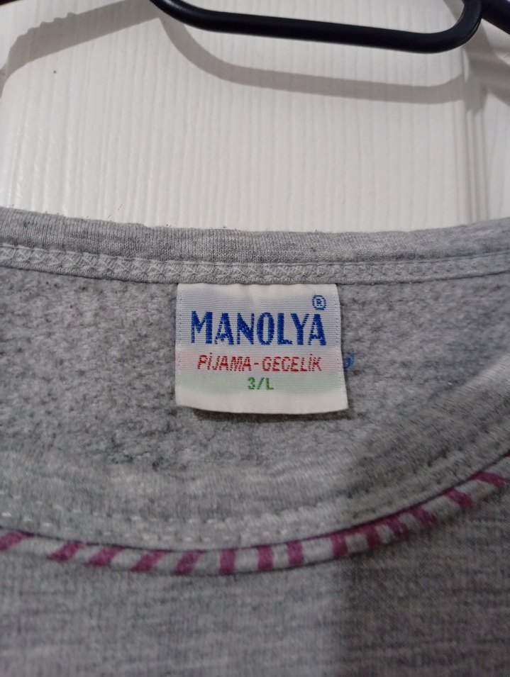 Gri Melanj Uzun Kollu Rahat Sweatshirt.son fiyat — görsel 2/4