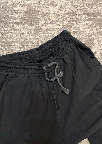 LC Waikiki Siyah Rahat Lastikli Pantolon