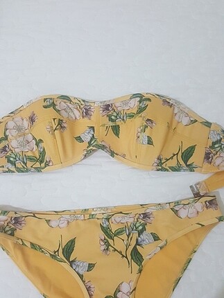 36 Beden sarı Renk Mayo bikini şık bikini trendyol mayı bikini dekolteli bikini hm
