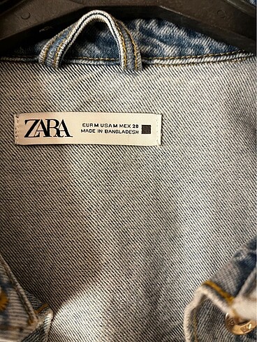 m Beden mavi Renk Zara denim ceket