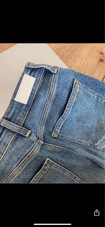 xs Beden Mavi serenay gold shape jean