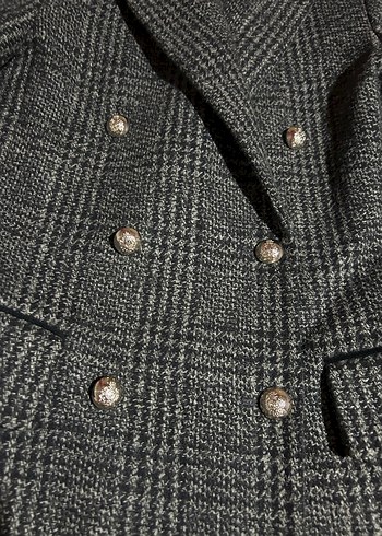 Mango düğmeli kaban - Görsel 5