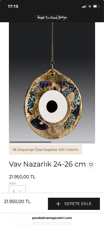 Nazarlık Ev Süsü