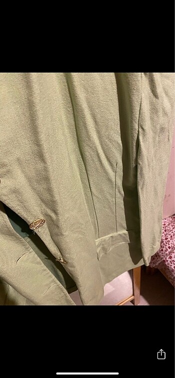 l Beden yeşil Renk Blazer ceket