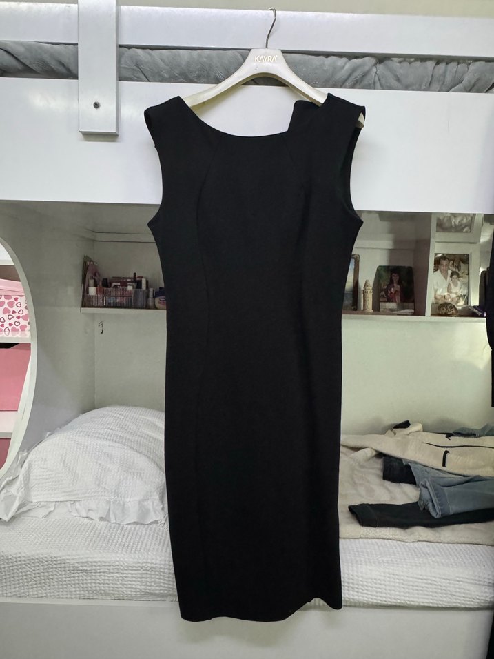 lcw casual siyah elbise — görsel 5/6