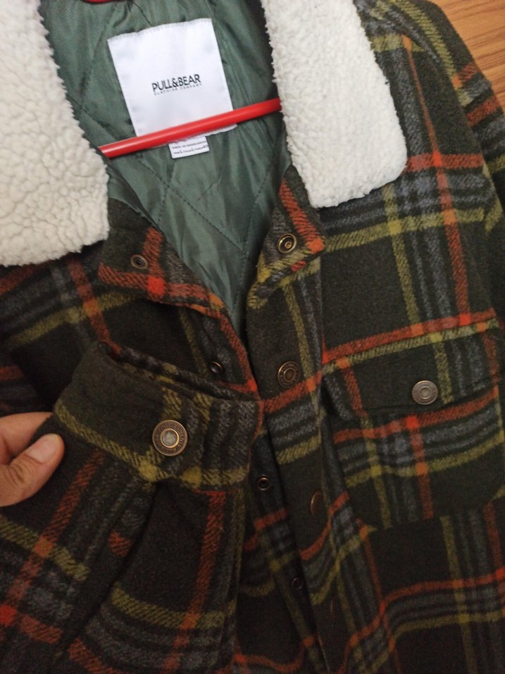 Düğmeli Kahverengi Ekose Erkek Ceket - Görsel 5