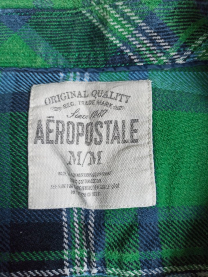 Erkek  Yeşil Pamuklu Uzun Kollu Gömlek - Görsel 2