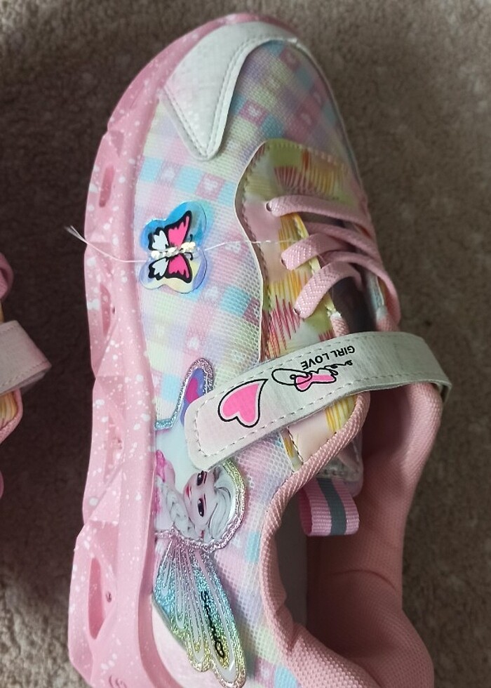 Işıklı kız çocuk ayakkabı  - Görsel 2