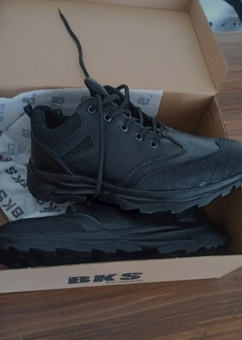 Siyah Bağcıklı Erkek Biker Spor Ayakkabı - Görsel 2