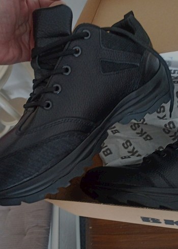 Siyah Bağcıklı Erkek Biker Spor Ayakkabı - Görsel 3