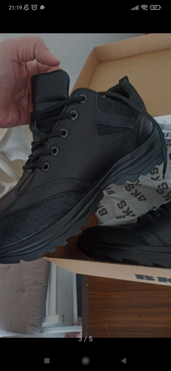 Siyah Bağcıklı Erkek Biker Spor Ayakkabı - Görsel 3