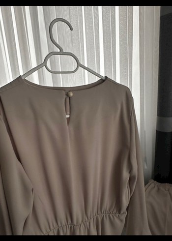 Bej Uzun Kollu Salaş Kadın Takım - Görsel 3