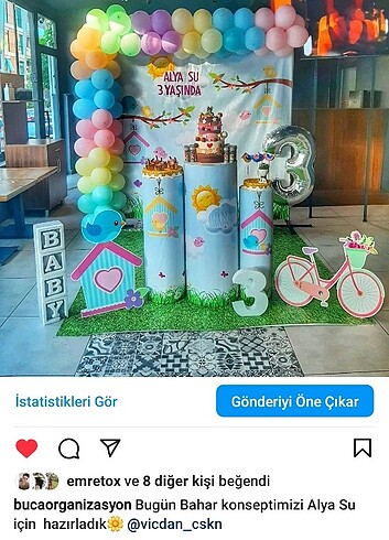 Doğum günü konsepti afiş