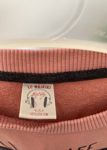 Çocuk Somon Renkli Baskılı Sweatshirt - Görsel 3