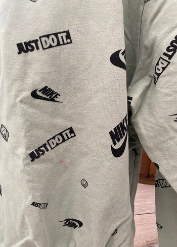 Mint Yeşili Kapüşonlu Baskılı Erkek Sweatshirt - Görsel 3