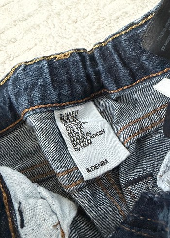 Erkek Çocuk Beyaz ve Lacivert Kot Pantolon - Görsel 7