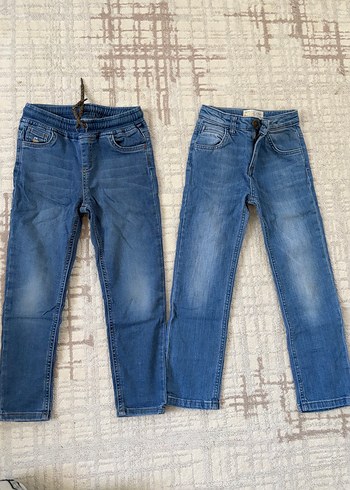 Erkek Çocuk Mavi Kemerli Denim Pantolon - Görsel 2