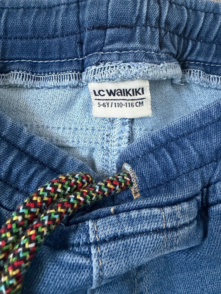 Erkek Çocuk Mavi Kemerli Denim Pantolon - Görsel 3
