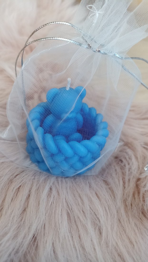 sepette ayıcık mum hediyelik - Görsel 4