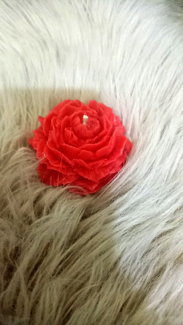 Kırmızı şakayık Şeklinde Mum kokulu - Görsel 2