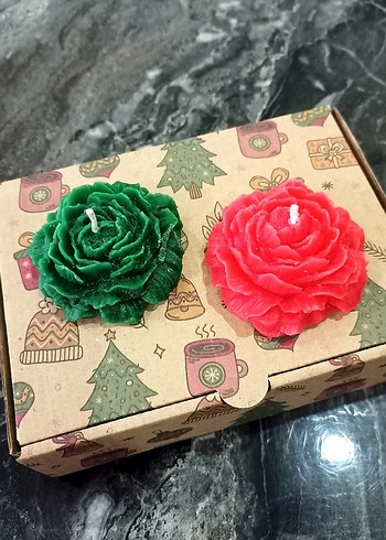 şakayık Şeklinde Mum Seti - Görsel 2