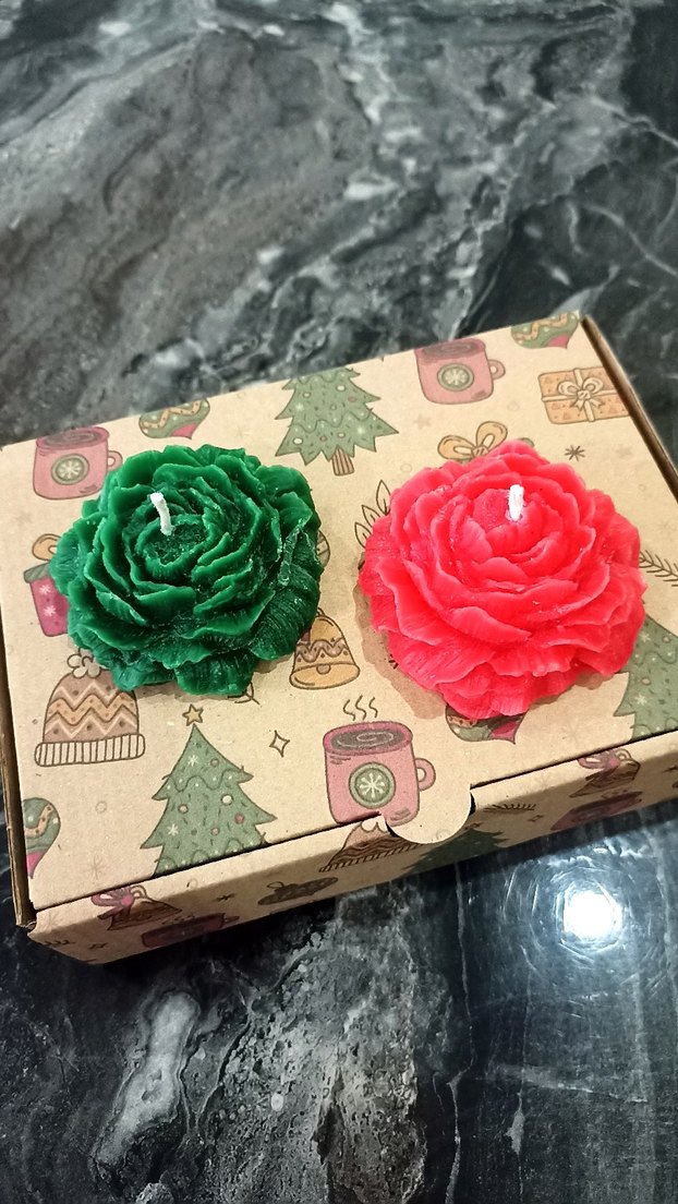 şakayık Şeklinde Mum Seti - Görsel 2