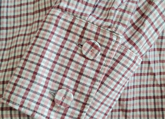 Mango Kareli Gömlek - Görsel 6