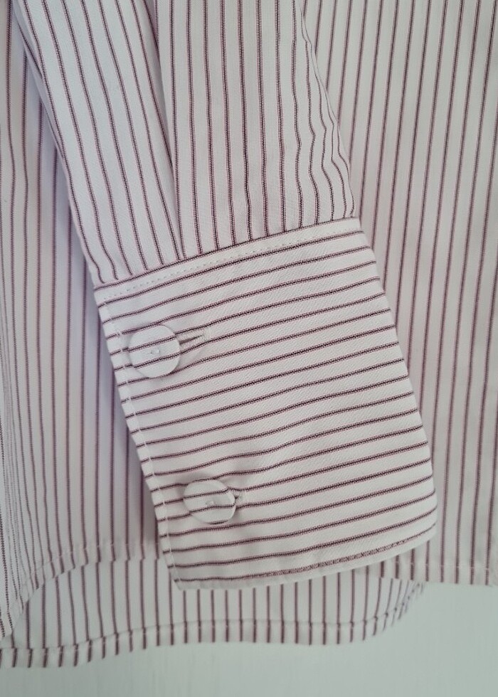 Mango Çizgili Gömlek - Görsel 3