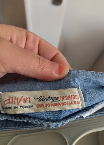 36 Beden mavi Renk Mavi Geniş Kesim Midi Denim Kadın Pantolon