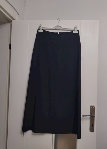 Kadın Siyah Uzun Goth Kemerli Etek - Görsel 4