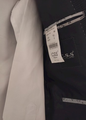 Düğmeli Gri Erkek Takım Elbise Ceket - Görsel 2