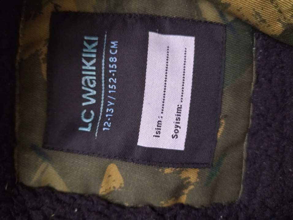 Gri Kamuflaj Desenli Erkek Çocuk Mont - Görsel 5