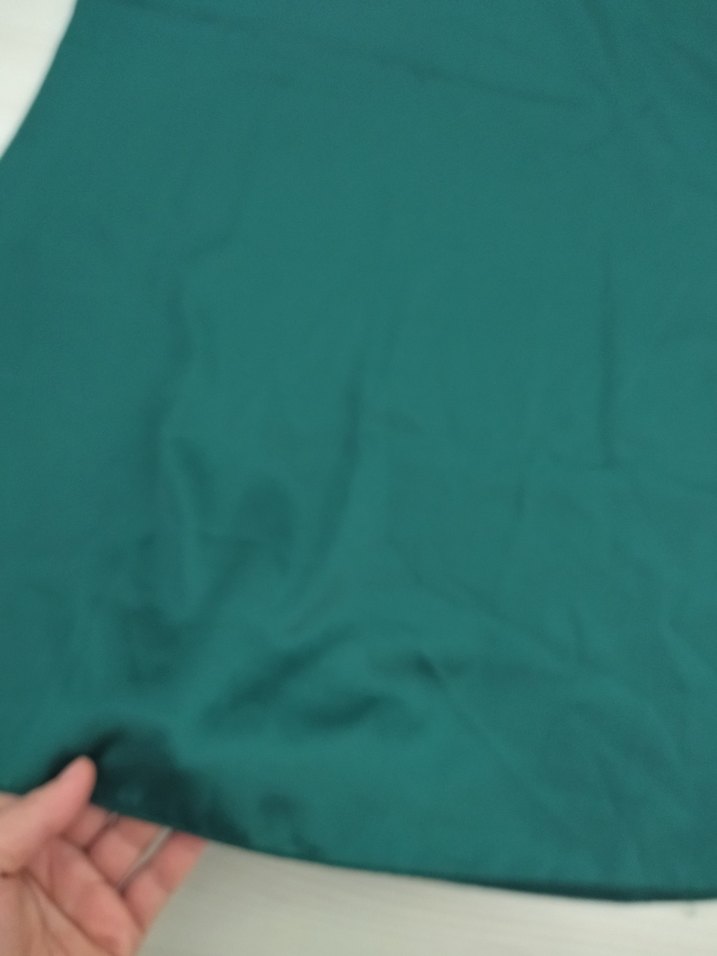 Turkuaz İnce Askılı Kadın Elbise - Görsel 2