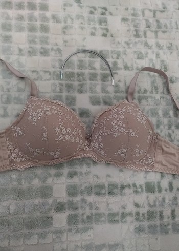 Bej Dantel İşlemeli Bohem Sütyen - Görsel 3