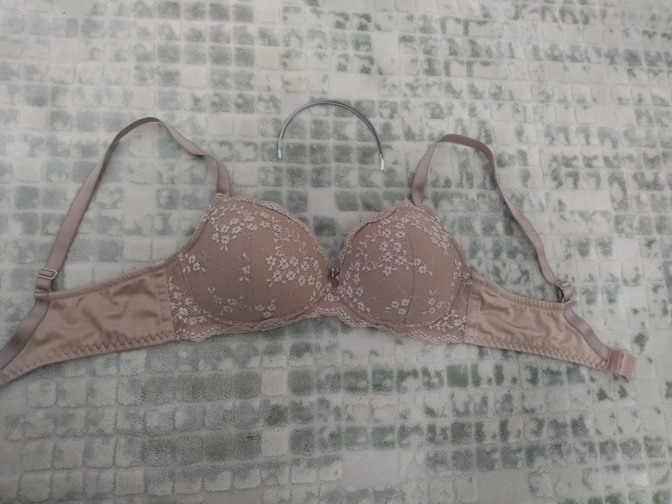 Bej Dantel İşlemeli Bohem Sütyen - Görsel 3