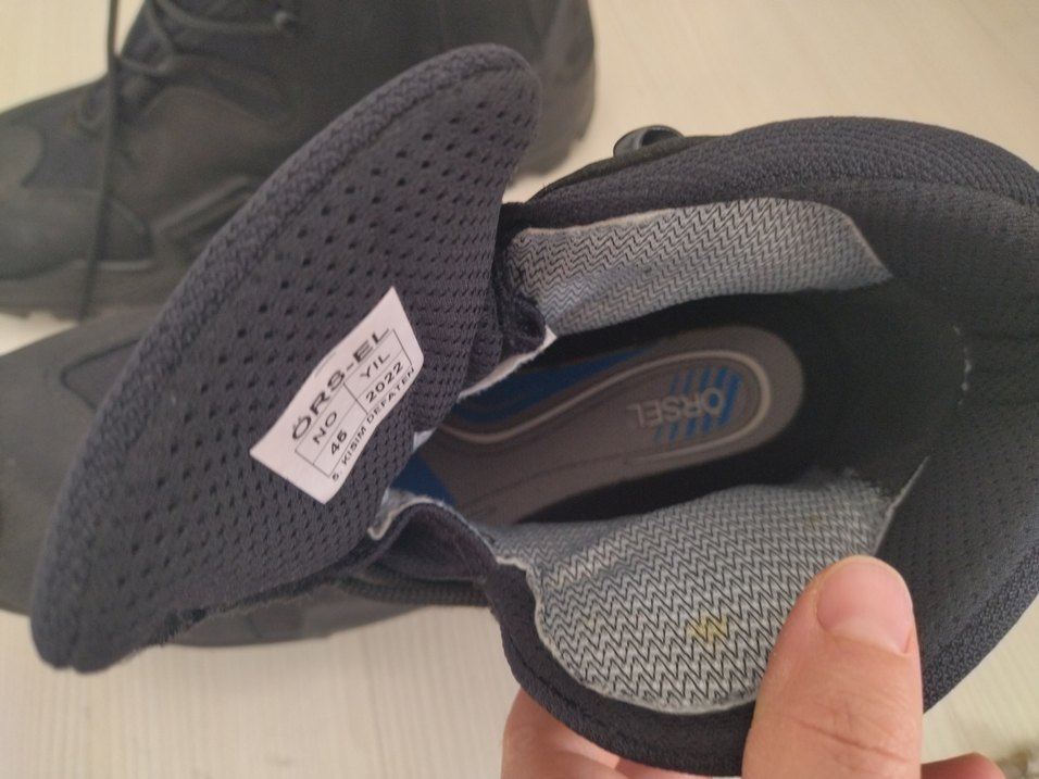 Siyah Erkek Outdoor Botları Velcro Detaylı - Görsel 4