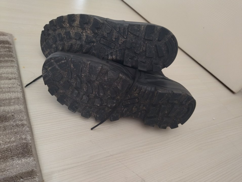 Siyah Erkek Outdoor Botları Velcro Detaylı - Görsel 5