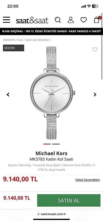 Michael Kors MK3783 Taşlı Kadın Kol Saati