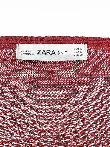 l Beden kahverengi Renk Zara Bluz %70 İndirimli.