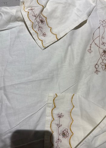 Nakışlı ve Boncuklu Bohem Kadın Bluz - Görsel 4