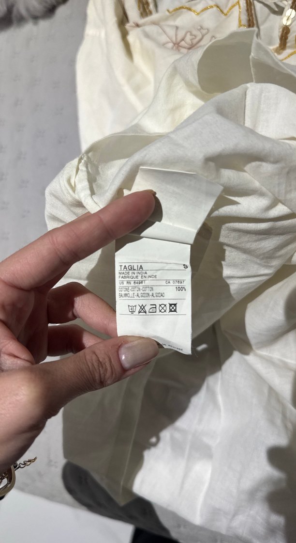 Nakışlı ve Boncuklu Bohem Kadın Bluz - Görsel 5